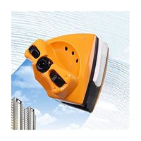 QIANZICAI Glass cleaner, glass cleaner, three-layer double-layer hollow strong magnetic window artifact. Electromagnetic Cleaning Glassware (Color : Yellow 20-30mm)