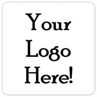 Custom Logo Stickers, 2 Inch Square Stickers, Upload Your Logo or Image (100 Count)