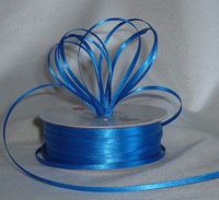 Ribbon - Satin Ribbon- 1/8" Double Face 100 Yards (300 FT) - Royal Blue - Sewing - Craft - Wedding Favors