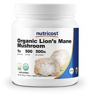 Nutricost Organic Lion's Mane Mushroom Powder 500 Grams - Certified USDA Organic