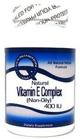 Natural Vitamin E Complex (Non-Oily) 400 IU 100 Capsules ^GLS