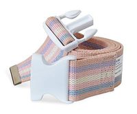 NYOrtho Plastic Buckle Gait Belt - Adjustable Machine Washable Strong and Durable Cotton Material Latex Free, Pastel, 72"