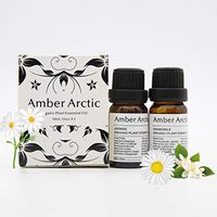 AMBER ARCTIC Jasmine Chamomile Essential Oil for Diffuser, 100% Pure Fresh Organic Plant Therapy Jasmine Chamomile Oil 10MLx2