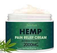NUTRILUSH Hemp Pain Relief Cream - 2000mg - Relieve Sprains, Muscle, Back, Joint and Arthritis Pain - High Vitamins and Nutrients - Effective Hemp Cream for Pain and Inflammation