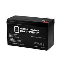 ML7-12 - 12 Volt 7.2 AH SLA Battery - Mighty Max Battery Brand Product, Black