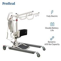 ProHeal Sit to Stand Lift - Bariatric Full Body Patient Transfer Lifter for Home Use and Facilities - Long Lasting Battery, 600 Pound Weight Capacity, 6 Sling Hooks