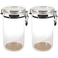Prestige Import Group AJ25 25 Count Acrylic Humidor Jar with Humidifier - 2 Pack