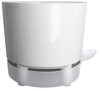 8" Self-Watering + Aerating + High Drain Indoor & Outdoor UV Resistant Round Planter Pot Prevent Mold, Root Rot, Soil Fungus in House Plants (8 Inch / 1 Gallon, White w/Clear Saucer)