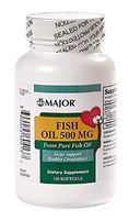 MAJOR Fish Oil 500MG SOFTGELS  Fish OIL-500 MG Pale Yellow 500 MG SOFTGELS UPC 309045604137