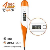 Medical Oral Thermometer for Fever Test with Flexible Tip, Body Temperature Accurate and Fast Reading Digital Rectal/Oral/Underarm Fever Indicator for Children Kids Adults & Babies