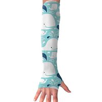 Whale Of A Time Arm Sleeves, Cool Arm Sleeves UV Protection For Men Women Youth Arm Warmers For Cycling Golf Baseball Basketball Tattoo Cover Elbow Sleeves