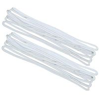 100Pcs 160mm 6.3 Inch Premium Clear Plastic Luggage Tag Loops Straps Name Clothing Price Tag Loop Straps Worm Loops for Luggage Bag ID Tag