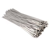 Stainless Steel Cable Zip Ties,100PCS 11.8 Inches
