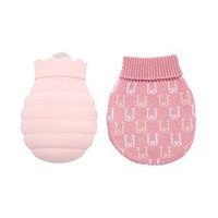 Warm Water Bag,Classic Rubber Hot Water Bottle with Knit Cover#F
