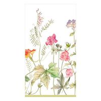 Caspari French Floral Paper Guest Towel Napkins - 60 Count