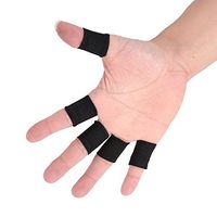 Delaman 10Pcs Fingers Sleeves Support Thumb Brace Sport Protector Breathable Arthritis Trigger Elastic Finger Tape