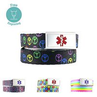 Medical Alert Bracelet | Adjustable up to 6.5" Wrist Size Available | Free Engraving | Medical ID Bracelet | Night Peace