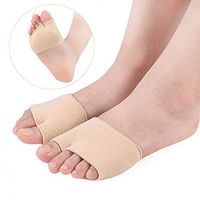 Metatarsal Sleeve Metatarsal Pad Metatarsalgia Morton's Neuroma Plantar Wart Gel Pad Half Sock Dancer Pad -1Pair S