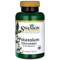 Swanson Potassium (Gluconate) 99 Milligrams 100 Capsules