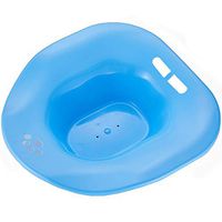 XIHAA Portable Bidet Sitz Bath, Fits on Toilet, Smooth Contoured Plastic,Avoid Squatting for Pregnant Women, Hemorrhoids Patients on The Toilet(2pcs),Blue