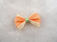 80 Pcs Satin Ribbon Bow Sewing/Wedding/Appliques Pick Color (Peaches)
