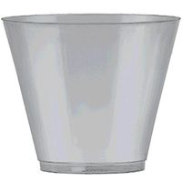 Big Party Pack Silver Plastic Cups | 9 oz. | Pack of 72 | Party Supply