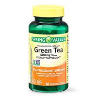 Spring Valley Green Tea 500 mg, Antioxidant Support, 60 Vegetarian Capsules (Pack of 2)