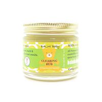 Balm Baby Eucalyptus Rub - Natural Chest and Tummy Rub For Stuffy Noses and Chests and Nausea  (2 Ounce Glass Jar)