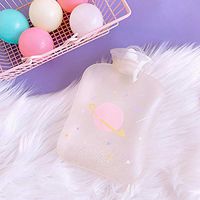 Teenage Heart, Explosion-Proof Hand Warmer, hot Water Bottle, Warm-up, Flushing Bag, Hand Warmer, Warm Palace, Warmth-Outer Space Beige - Planet