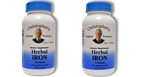 Christopher's Herbal Iron,180 Caps 2 Pack