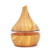 Nerefy Aroma Essential Oil Diffuser Wood Mistmaker Portable Usb Air Humidifier Aroma Diffuser 300Ml Mist Diffuser Fogger Air Vaporizer,Light Wood