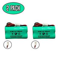 (2 Pack) 93035262 Battery NI-MH EV 2.4v 1500mAh Ni-MH Battery Pack for Emergency/Exit Light 93035653 93043816 93043817