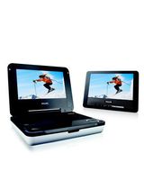 Philips PET708/37 Portable DVD Player with Dual LCD Display Screens and Car Mount Kit