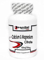 Calcium and Magnesium Citrate 500mg/250mg 200 Capsules ~ Renevitol