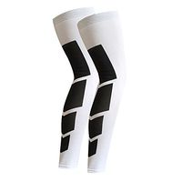 FITTOO Compression Full Leg Sleeve (1 Pair), Thigh and Calf Support forLeg Muscle Protection, Cycling, Running, Football, Basketball,Running, Crossfit, Non-Slip Inner Bands