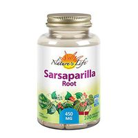 Nature’s Life Sarsaparilla Root 450 | Energy and Mood Support | Joint and Skin Health Formula, Non-GMO, 100ct, 100 Serv.