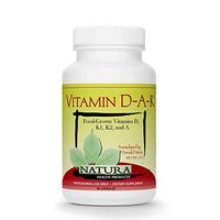 Natura Health Products - Vitamin D-A-K, Bone, Heart and Vision Supplement - with Strength Supporting Vitamins D3 5000 IU, K1, K2, and Vitamin A from Carotenoids- 60 Capsules