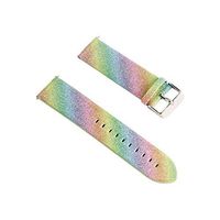 Lyperkin Compatible with Fitbit Versa Bands, Fashion Bling Glitter Leather Watch Strap Quick Release Replacement Wristband Accessories Compatible with Fitbit Versa Smart Watch for Women A-01