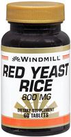 Windmill Red Yeast Rice 600 mg Tablets 60 Tablets (Pack of 6)