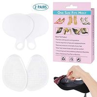 Silicone Metatarsal Foot Pads - Gel Ball of Foot Cushion Pain Relief for Women Men - One Size fits All, 2 Pair