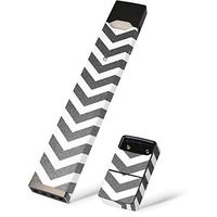 Skinit Decal Wrap for Juul E-Cigarette - Officially Licensed Skinit Originally Designed Silver Chevron Design