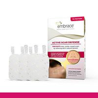 Embrace Active Scar Defense for New Scars, FDA-Cleared Silicone Scar Sheets (SIZE Medium (2.4 Inch)) 30 Day Supply