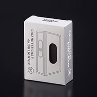 Cigarette Case with Lighters Full Pack 20pcs Regular Cigarettes Box Rechargeable Windproof Flameless Electric Protable Lighter (Tiger)