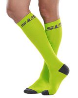 SLS3 Compression Socks | Graduated Athletic Fit Compression Sock | Ideal For The Serious Athlete Green Apple L,XL