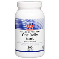 Rite Aid Men's One Daily Multi-Vitamin Plus Vitamin D-3-200 Count