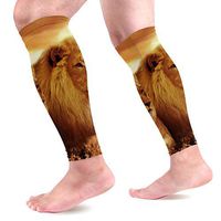 THONFIRE Calf Leg Compression Sleeve for Men African Lion Maternity Pain Relief Calf Guard Arm Ice Cover Home Use