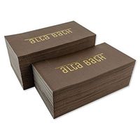 Treat Yourself and Your Guests Like Royalty with These Custom Crafted One of A Kind Luxury Paper Bathroom Disposable Hand Guest Towels Napkins 100 Count Mocha Brown by Alta Bath