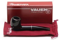 Vauen Smoking 3538N Bulldog 1/4 Bent Black Tobacco Pipe