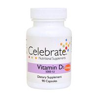 Celebrate Vitamin D Orange Quick Melt Tablets 90 Count