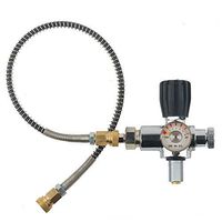 Gurlleu 4500 PSI Carbon Fiber Cylinder Valve Gauge - 0.875-14 UNF Male Thread - PCP Air Rifle Charging System & Fill Station